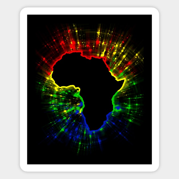 African Continent - Flag Colours Magnet by MisfitInVisual